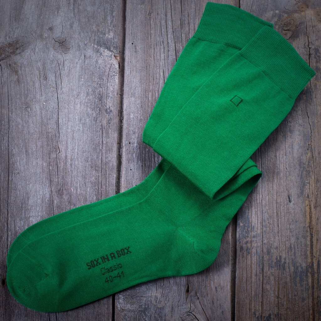 Herren Army Kniestrumpf – Klassisch Grün, Mit Wolle Und Frotteesohle, Für Outdoor